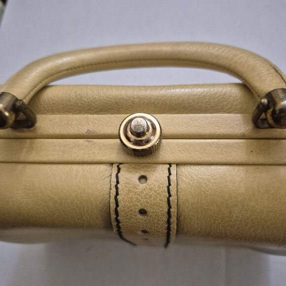 Ronay Clutch Vintage 1950's Genuine Leather Retro Rare Old Money Mob Wife - Picture 11 of 13
